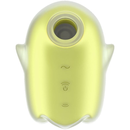 SATISFYER - GLOWING GHOST AIR PULSE and VIBRATOR YELLOW