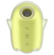 SATISFYER - GLOWING GHOST AIR PULSE and VIBRATOR YELLOW SATISFYER - GLOWING GHOST AIR PULSE and VIBRATOR YELLOW