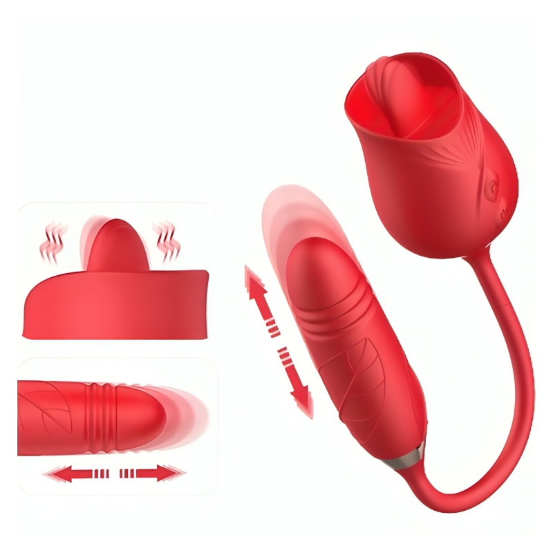 ARMONY - DELIGHT FLOWER VIBRATOR and THRUSTING WITH RED TONGUE ARMONY - DELIGHT FLOWER VIBRATOR and THRUSTING WITH RED TONGUE
