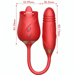 ARMONY - VIBRATEUR DE FLEUR DELIGHT and THUSTING AVEC LANGUE ROUGE