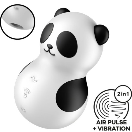 SATISFYER - POCKET PANDA STIMULATEUR and VIBRATEUR NOIR ET BLANC