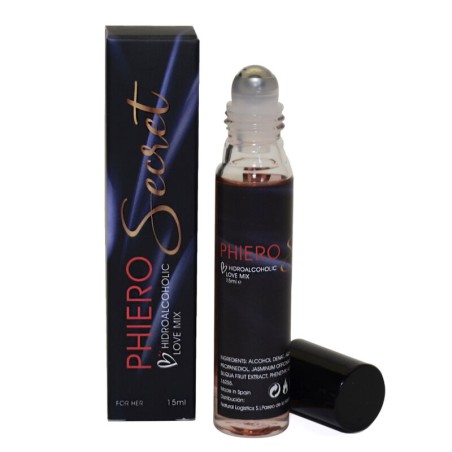 500 COSMETICS - PHIERO SECRET COMBINAISON NATURELLE SANS ODEUR DHORMONES SEXUELLES FÉMININES 15 ML