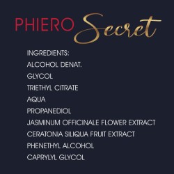 500 COSMETICS - PHIERO SECRET COMBINAISON NATURELLE SANS ODEUR DHORMONES SEXUELLES FÉMININES 15 ML