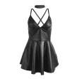 SUBBLIME - 955380 KLEID MIT SCHWARZEN LEDERTRÄGERN L-XL SUBBLIME - 955380 KLEID MIT SCHWARZEN LEDERTRÄGERN L-XL