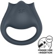 SATISFYER - PERFECT PAIR 2 MULTIVIBRADOR 2 EN 1 ANILLO PARA PENE and ESTIMULADOR DE DEDO GRIS SATISFYER - PERFECT PAIR 2 MULTIVIBRADOR 2 EN 1 ANILLO PARA PENE and ESTIMULADOR DE DEDO GRIS