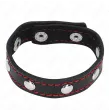 KINK - LEATHER PENIS RING WITH SPIKES 21.5 X 1.6 CM