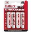 AIWA - X-TRA ALKALINE AA BATTERIA ALCALINICA LR6 BLISTER4 AIWA - X-TRA ALKALINE AA BATTERIA ALCALINICA LR6 BLISTER4