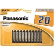 PANASONIC - PILE ALCALINE AAA BRONZE LR03 BLISTER20
