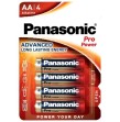 PANASONIC - PRO POWER ALKALINE AA BATTERIE LR6 BLISTER4