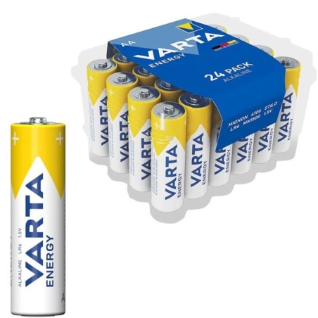 VARTA - ENERGY PACK DE PILES ALCALINES AA LR624 PILES
