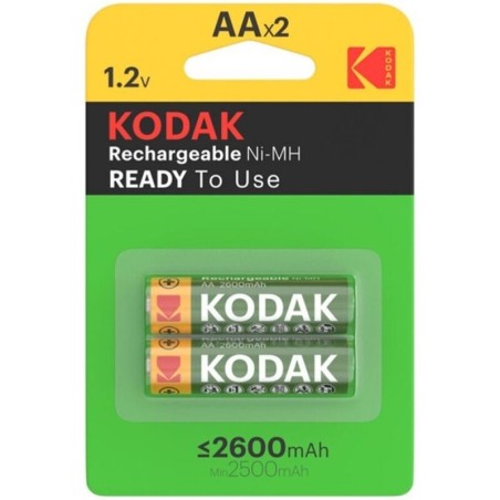 KODAK - BLISTER DE PILES RECHARGEABLES HR6 AA 2600mAh2