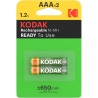 KODAK - BLISTER DE PILE RECHARGEABLE HR03 AAA 650mAh2
