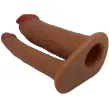 PRETTY LOVE - MANCHON DOUBLE PÉNIS YAIRON AVEC EXTENSION DE 4 CM MULÂTRE PRETTY LOVE - MANCHON DOUBLE PÉNIS YAIRON AVEC EXTENSION DE 4 CM MULÂTRE