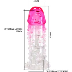 PRETTY LOVE - GUAINA DI ALLARGAMENTO REALISTICA WILFORD CON PENE RILIEVO ROSA