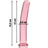 NEBULA SERIES BY IBIZA - MODELO 9 DILDO CRISTAL TRANSPARENTE 15.5 CM -O- 2.5 CM