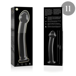 NEBULA SERIES BY IBIZA - MODELO 11 DILDO CRISTAL TRANSPARENTE 16 CM -O- 3 CM