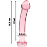NEBULA SERIES BY IBIZA - MODELO 11 DILDO CRISTAL TRANSPARENTE 16 CM -O- 3 CM