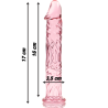 NEBULA SERIES BY IBIZA - MODELO 12 DILDO CRISTAL TRANSPARENTE 17 CM -O- 3.5 CM