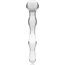 NEBULA SERIES BY IBIZA - MODELL 13 DILDO BOROSILIKATGLAS KLAR 18 CM -O- 3.5 CM