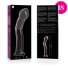 NEBULA SERIES BY IBIZA - MODEL 18 DILDO BOROSILICATE GLASS CLEAR 18.5 CM -O- 3.5 CM