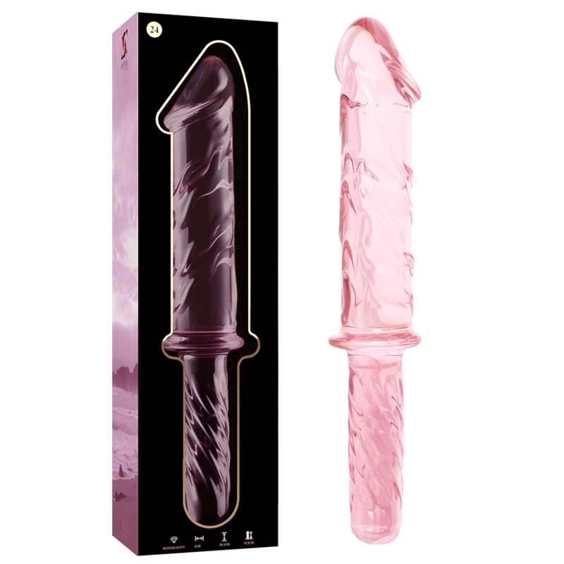 NEBULA SERIES BY IBIZA - MODELO 24 DILDO CRISTAL TRANSPARENTE 28.5 CM -O- 5 CM