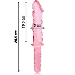 NEBULA SERIES BY IBIZA - MODELO 24 DILDO CRISTAL TRANSPARENTE 28.5 CM -O- 5 CM