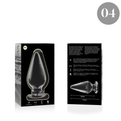 NEBULA SERIES BY IBIZA - MODELO 4 PLUG CRISTAL TRANSPARENTE 11 CM -O- 5 CM