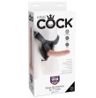KING COCK - HARNESS WITH REALISTIC PENIS NATURAL 17.8 CM KING COCK - HARNESS WITH REALISTIC PENIS NATURAL 17.8 CM