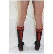 MACHO - THIN SOCKS ONE SIZE BLACK-RED MACHO - THIN SOCKS ONE SIZE BLACK-RED