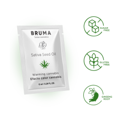 BRUMA - GEL SCORREVOLE ALLOLIO DI SEMI DI SATIVA GUSTO CANNABIS RISCALDANTE 6 ML