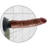 KING COCK - VIBRIERENDER SCHWANZ BRAUN 20,32 CM
