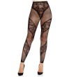 LEG AVENUE - STRUMPFHOSE OHNE FUSS AUS SPITZE UND TRANSPARENZ SCHWARZ LEG AVENUE - STRUMPFHOSE OHNE FUSS AUS SPITZE UND TRANSPARENZ SCHWARZ