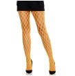 LEG AVENUE - SPITZENSTRUMPFHOSEN MIT ÖSEN NEON ORANGE LEG AVENUE - SPITZENSTRUMPFHOSEN MIT ÖSEN NEON ORANGE