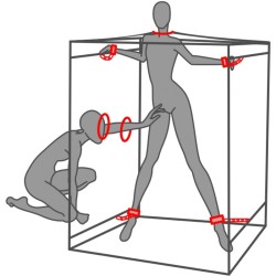 SECRET DOME - KINK CLUB CABIN SCANDALE NERO E ROSSO