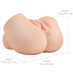 PDX ELITE - BACK THAT ASS UP MASTURBATORE REALISTICO VIBRANTE PER VAGINA E ANO