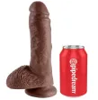 KING COCK 8 COCK BROWN WITH BALLS 20.3 CM KING COCK 8 COCK BROWN WITH BALLS 20.3 CM