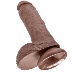 KING COCK - 8 PENE REALÍSTICO MARRÓN 20.3 CM