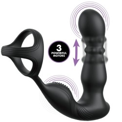 ANAL FANTASY ELITE COLLECTION - ANNEAU ANAL VIBRANT ET MASSEUR AVEC TÉLÉCOMMANDE