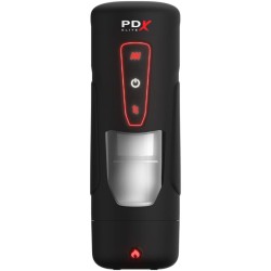 PDX ELITE - MASTURBATEUR AUTOMATIQUE MILK ME HOTTER AVEC VIBRATION À EFFET DE POUSSÉE ET DE CHALEUR