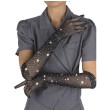 SUBBLIME - 957469SHINE TRANSPARENT GLOVES BLACK S-M SUBBLIME - 957469SHINE TRANSPARENT GLOVES BLACK S-M