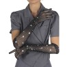 SUBBLIME - 957469SHINE TRANSPARENT GLOVES BLACK S-M