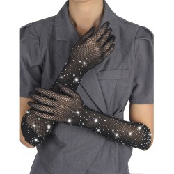 SUBBLIME - 957469SHINE TRANSPARENTE HANDSCHUHE SCHWARZ S-M