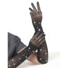 SUBBLIME - 957469SHINE TRANSPARENT GLOVES BLACK S-M