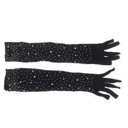 SUBBLIME - 957469SHINE TRANSPARENTE HANDSCHUHE SCHWARZ S-M