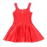 SUBBLIME - 957681 HEART ZIPPER LEATHER DRESS RED S-M