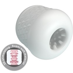 PRETTY LOVE - MASTURBATEUR HOMME CRYSTLE BLANC