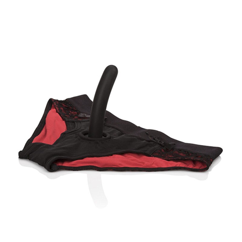 CALEXOTICS - SCANDAL SET OF RED PANTIES WITH DILDO SIZE L/XL