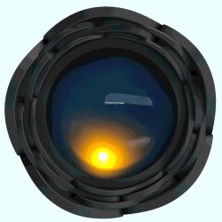 PRETTY LOVE - TARION ANAL PLUG WITH LED LIGHT BLACK 12.5 CM
