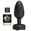 PRETTY LOVE - VARIAN PLUG ANALE CON LUCE LED NERO 10,8 CM