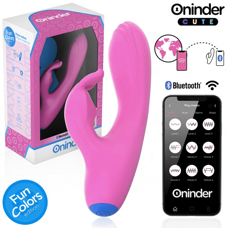 ONINDER CUTE - LOVE BUNNY VIBRATOR G-SPOT CLITORIS - FREE WORLDWIDE APP